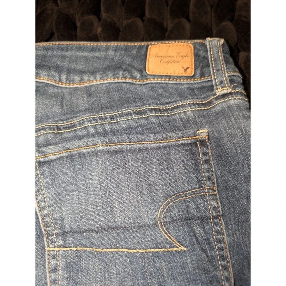 American Eagle Outfitters Women's Stretch Straight Leg Jeans Size 16 Long